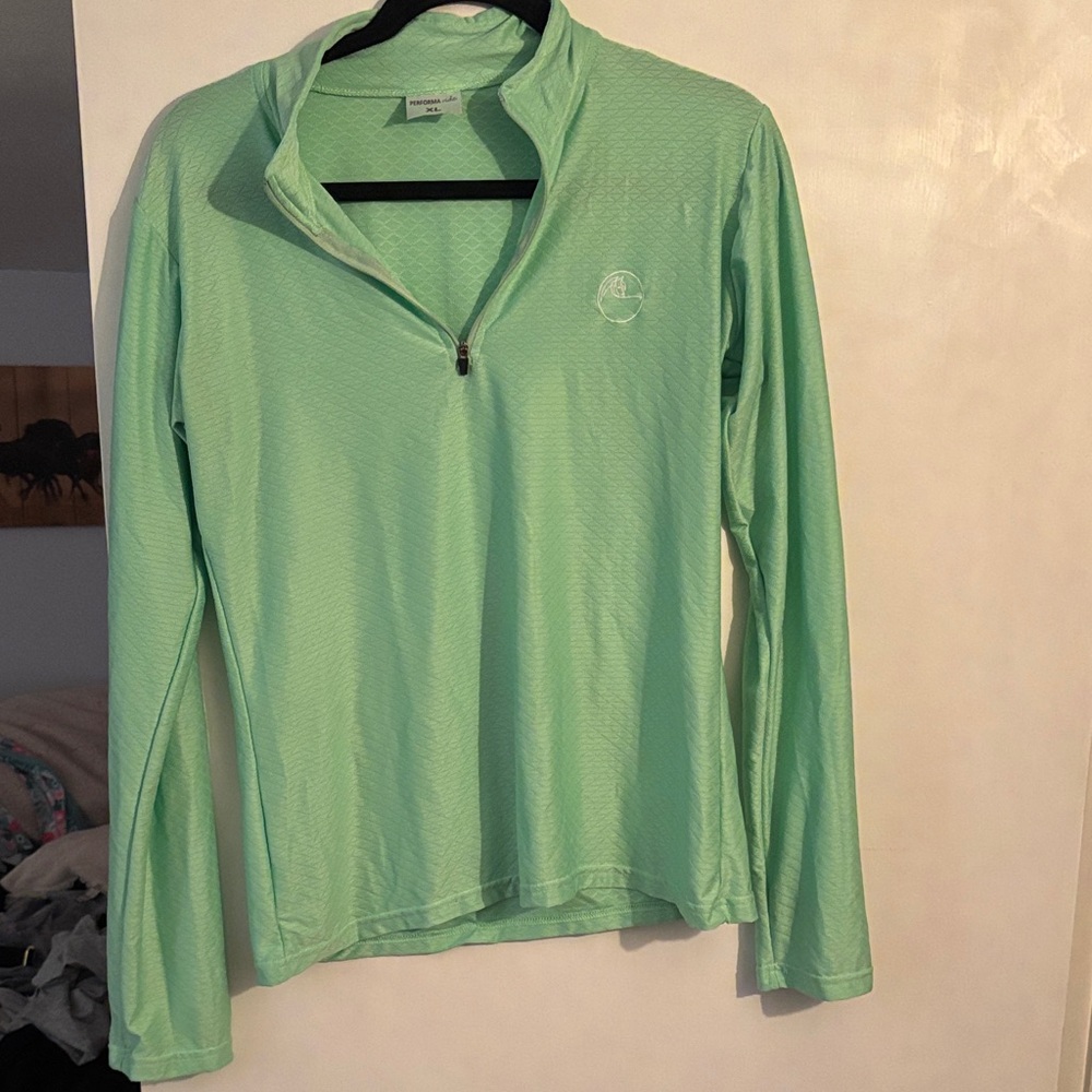 PerformaRide Mint Glacier Long Sleeve Riding Top- XL